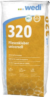 Wedi Zubehör Kleber / Mittel 320 Fliesenkleber universell Mittel Wedi